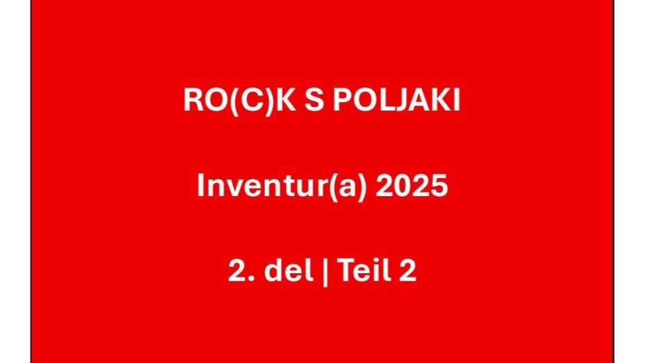 Inventur(a) RSP 2025: 2. del | Teil 2