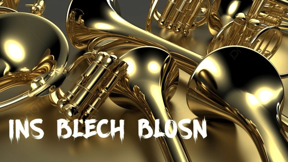 Ins Blech blosn 