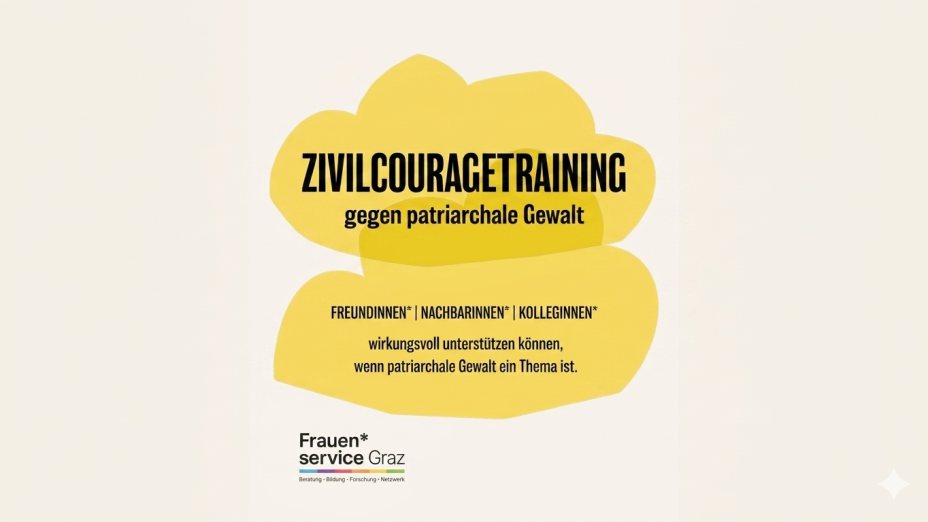 Trening civilnega poguma proti patriarhalnemu nasilju I Zivilcouragetraining gegen patriarchale Gewalt