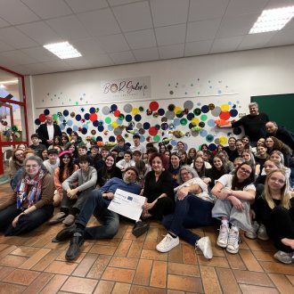 Bild zu:MurArt: projekt, ki je povezal učence iz obeh strani Mure I Ein Projekt, das Schüler von beiden Seiten der Mur zusammengebracht hat