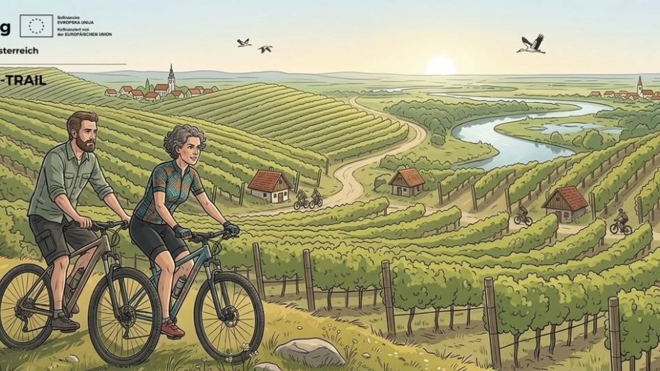 Čezmejni projekt, ki spodbuja trajnostni kolesarski turizem I Ein grenzüberschreitendes Projekt zur Förderung des nachhaltigen Fahrradtourismus