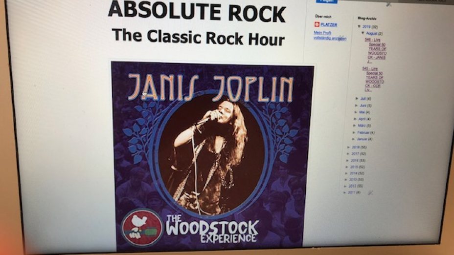 546 - Live Special 50 YEARS OF WOODSTOCK - JANIS JOPLIN Live
