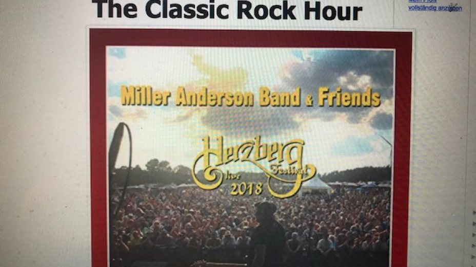 Nr. 561 – Live Spcial: MILLER ANDERSON The Woodstock Setlist - Live at Herzberg Festival 2018