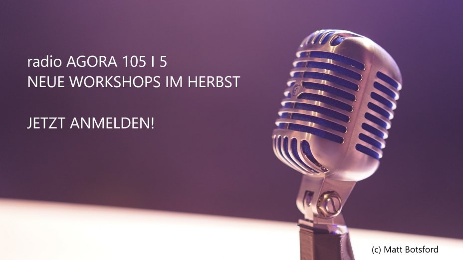 NEUE WORKSHOPS - gleich anmelden! 