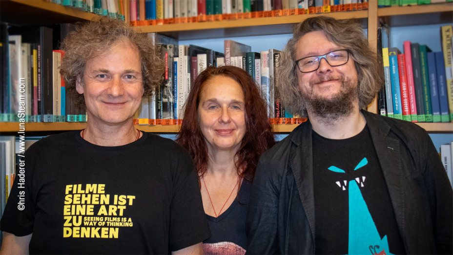 Tom Waibel, Elisabeth Streit und Christoph Huber vom Österreichischen Filmmuseum (c)Chris Haderer