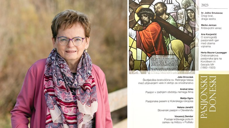 Herta Maurer-Lausegger, foto: Reichmann. PASIJONSKI DONESKI 18/2023, Muzejsko društvo Škofja Loka, Lonka Stara Loka.