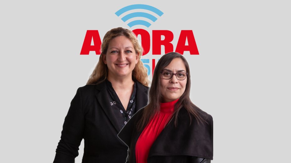 v.l.: Claudia und Vianey gestalten unsere AGORA Workshops